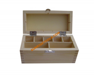 Wooden Box 7 Compartments