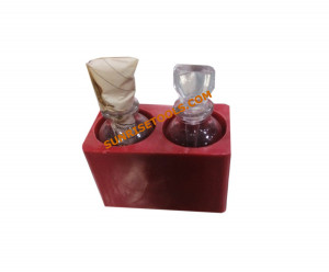 Glass Bottles With Plastic Box