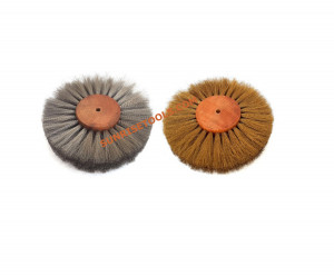 5" Brass/Steel Crimped Wire 2 Rows