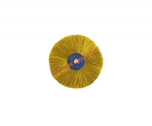 Brush Circular Brass Bristles 3"