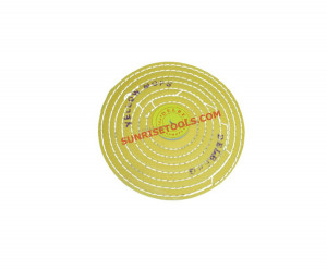 Knife Edge Yellow Muslin Buffs 5"
