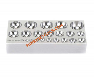 Dapping Block Mirror Finish 27 Cavity