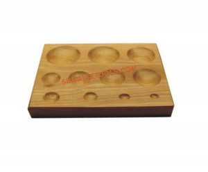 Wooden Dapping Block 11 Cavity