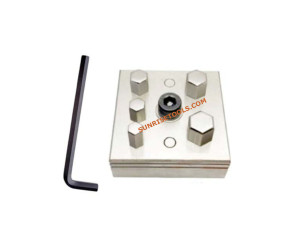 Disc cutter hexagon set of 5