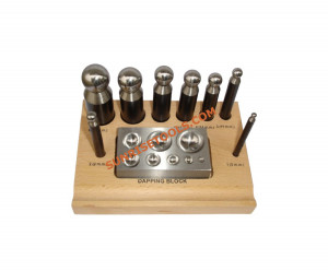 Dapping Block 8 Cavity With Punches
