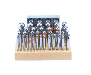 Dapping Block Set 36 Pcs Mirror Finish