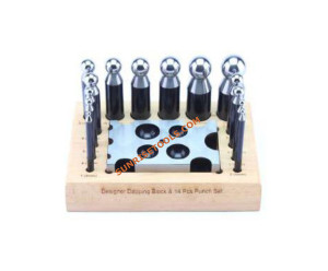 Designer Dapping Block & Punch Set
