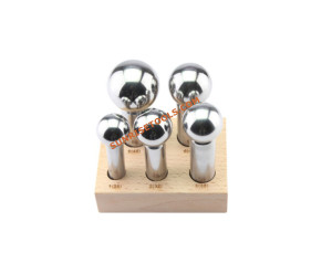 5 Dapping Punch Set Mirror Finish