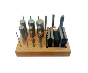 Swage Block With 16 Pcs Punches
