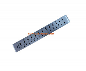 Draw Plate 30 Half Round Holes 6"