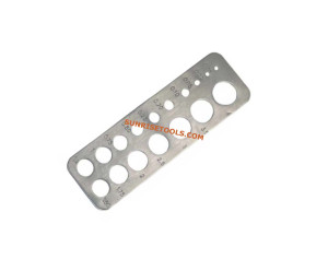 Gauge metal for diamonds