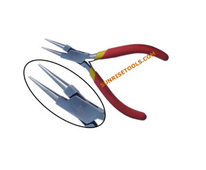 Plier 5" Round Nose Heavy Dual Sleeve