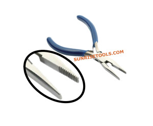 Pliers Flat Nose Serrated Tip
