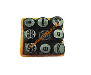 Punctuation & Figure Set of 19 (3/32")