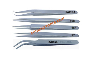 Tweezer Antimagnetic Nos. 10K-15F-27- 5ABSA-2ABSA