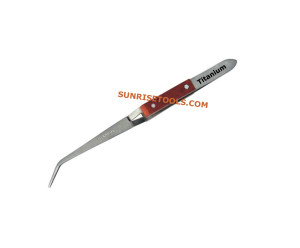 Soldering Tweezer Curved Titanium