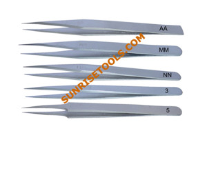 Tweezer Anti Magnetic Set of 5