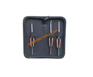 Tweezer Set of 3 With Bag