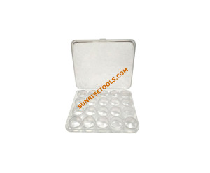 Transparent Plastic Box With 20 Tins