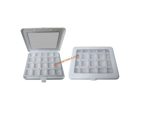 Plastic Box With 20 Square Tins