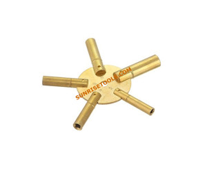 Five Prong Brass Key Nos. 2 To 10