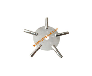 Nickelled Key Five Prong Nos.2 To 10