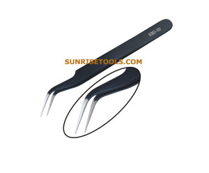 Tweezer S/S Curved Epoxy Coated